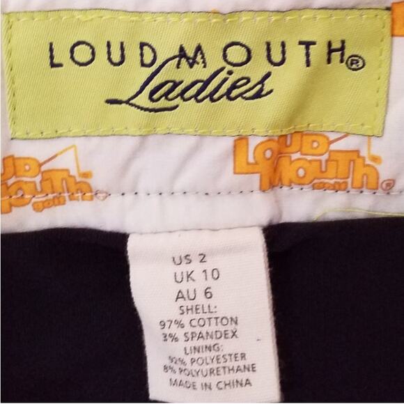 LoudMouth Ladies Womens Skort Size 2 Side Zip Front and Rear Pocket Pickleball - Picture 3 of 5